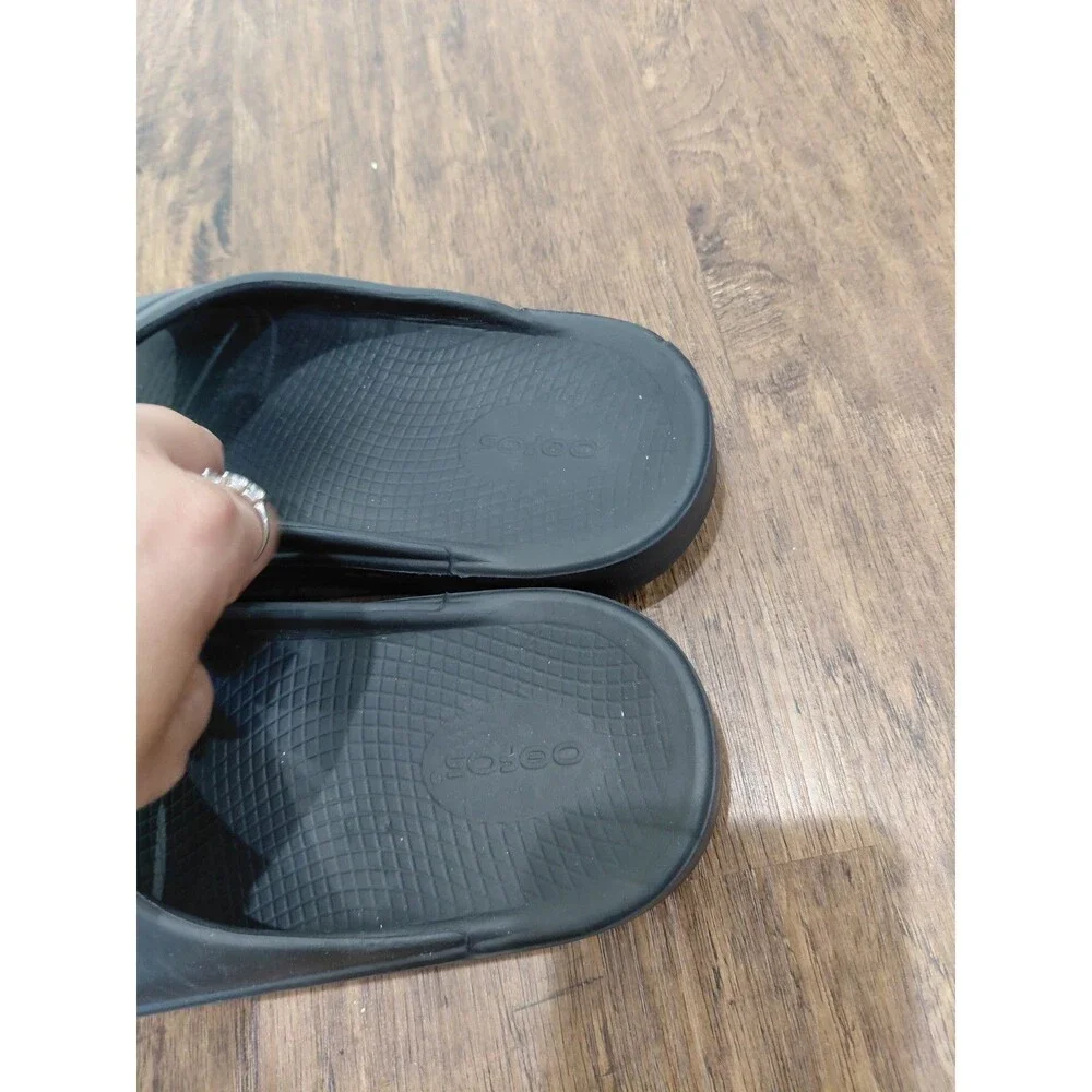 OOFOS OOahh Size Men's 8 / Women's 10 Unisex Slide Sandals - Black